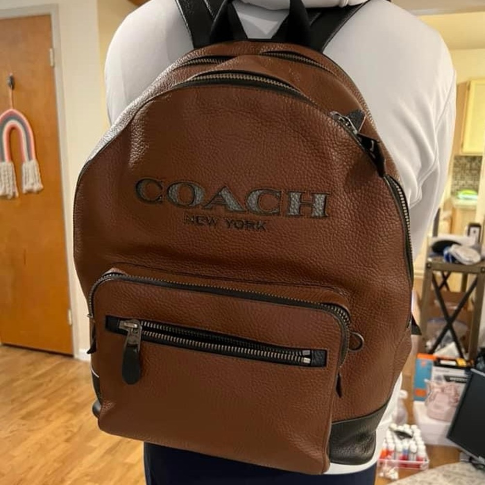 Coach Leather Backpack
